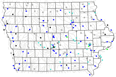 Iowa river levels map