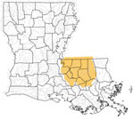 Louisiana drought map