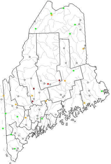 Map Of Maine Lakes Streams And Rivers   Maine River Levels Map 