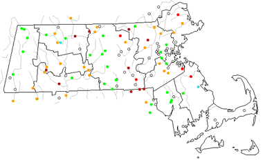 Massachusetts river levels map