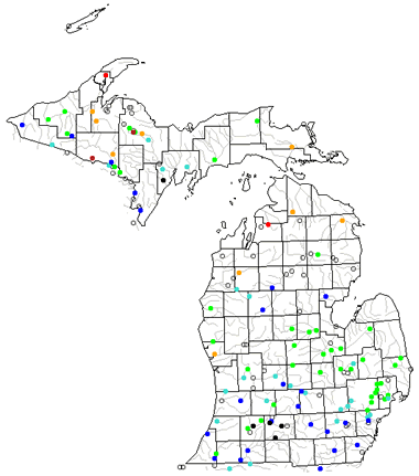 Michigan river levels map