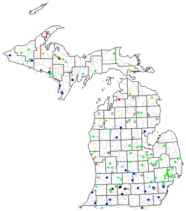 Map Of Michigan Lakes Streams And Rivers   Michigan River Levels Map 