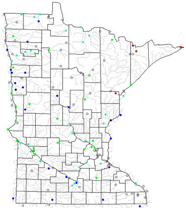 minnesota s locations map Map Of Minnesota Lakes Streams And Rivers minnesota s locations map