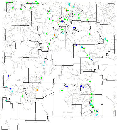 New Mexico river levels map