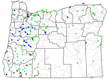 Oregon river levels map