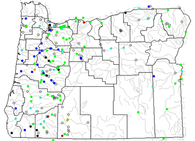 Lakes In Oregon Map Map of Oregon Lakes, Streams and Rivers