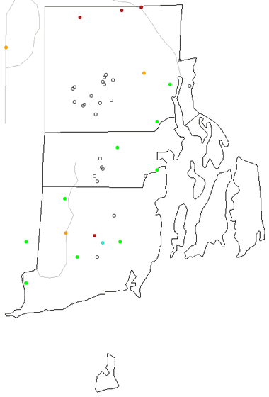 Rhode Island river levels map