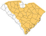 South Carolina drought map