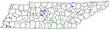 Tennessee river levels map