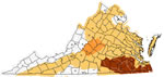 Virginia drought map