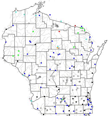 Map Of Wisconsin Lakes Map of Wisconsin Lakes, Streams and Rivers