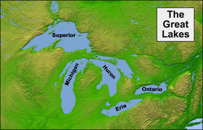 Map Of The Great Lakes