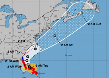 Hurricane Track Map