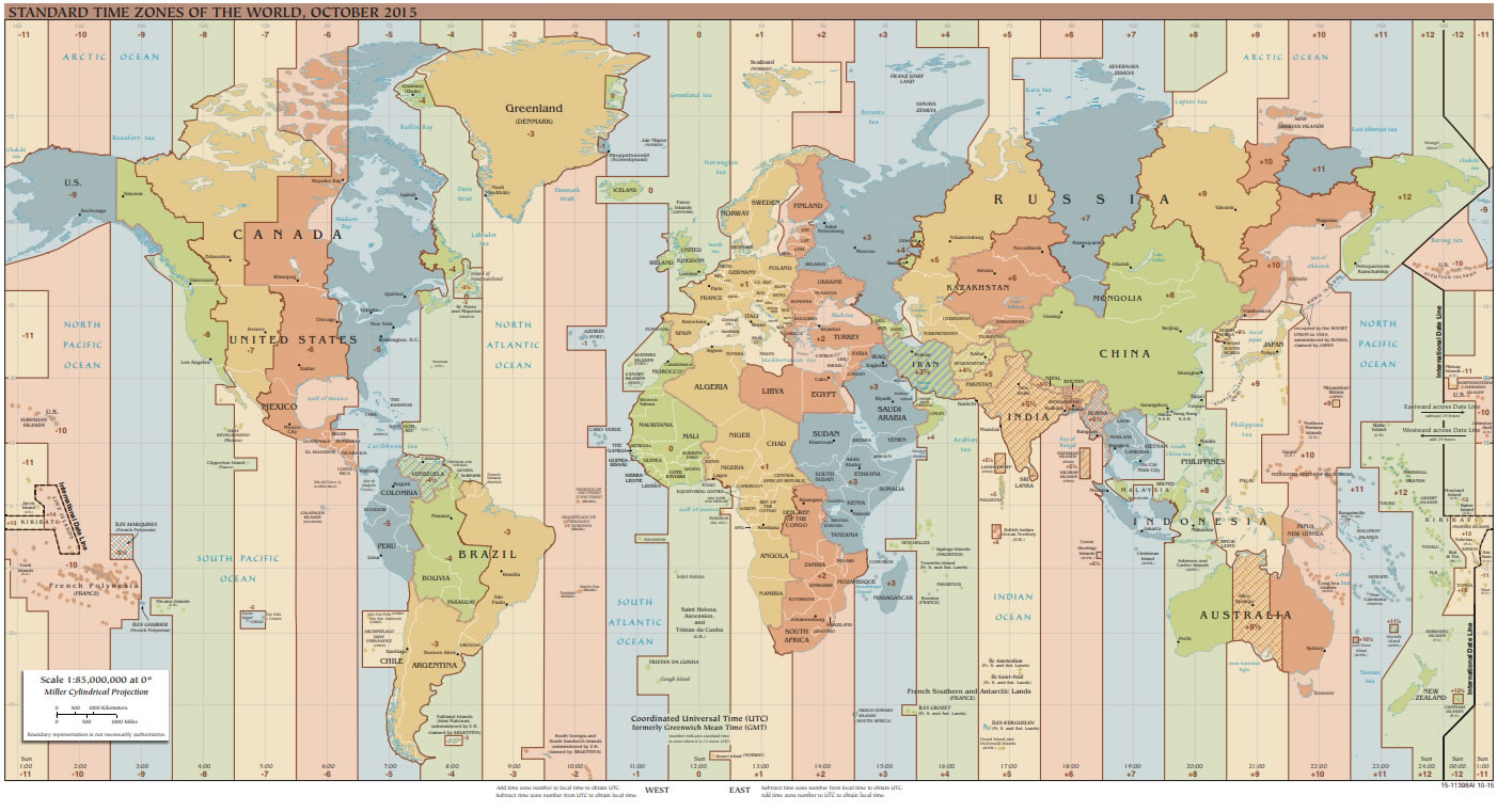 printable world time zone maps