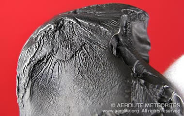 Oriented Sikhote-Alin meteorite specimen