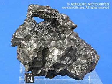 Sikhote-Alin meteorite with a hole