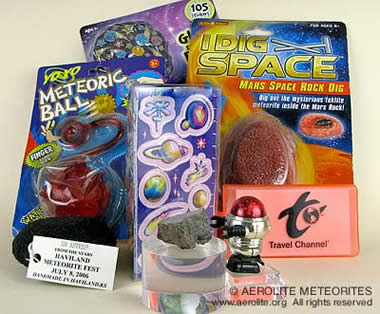 Meteorite toys and collectibles