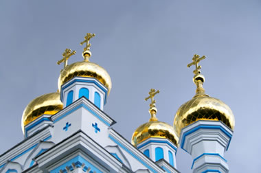 gold church dome