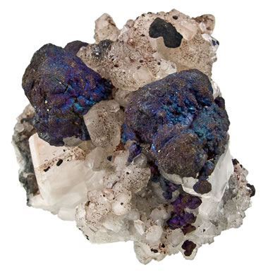 Bornite crystals