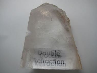 double refraction in calcite