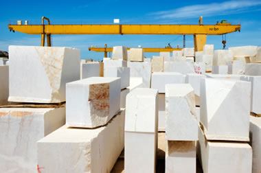 calcite as marble blocks