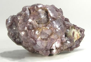 Lepidolite in Curved Sheets