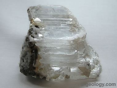 gypsum hand/display specimen of sugary white rock gypsum 