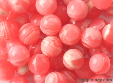 Imitation Rhodochrosite Beads