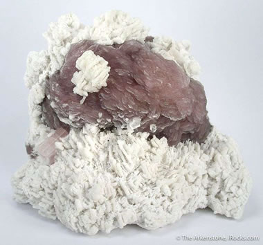 Lepidolite on Albite