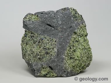 Olivine in basalt