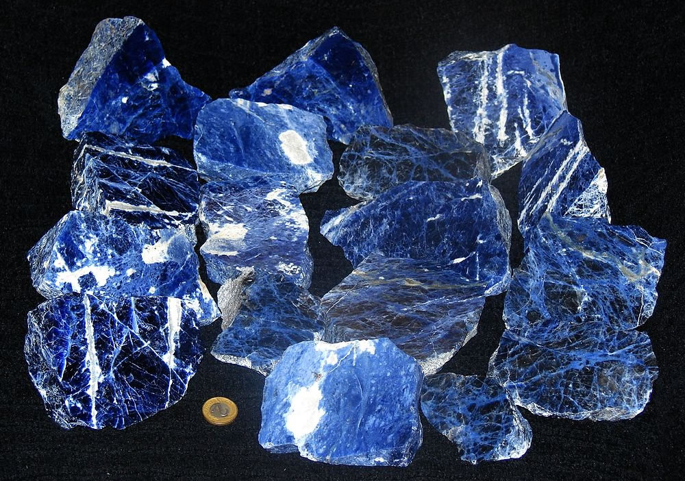 Sodalite: The rare blue mineral used as a gem.
