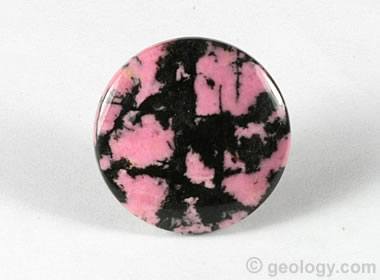 Pink and sale black gemstone