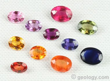 Natural Sapphire Color Chart