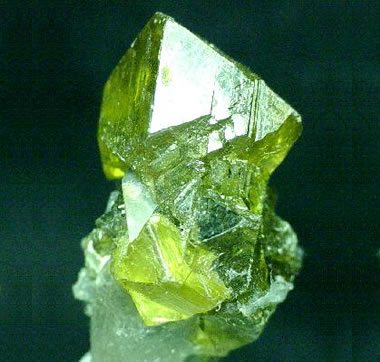 Sphalerite crystals