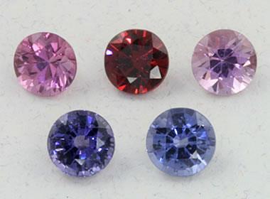 faceted spinel