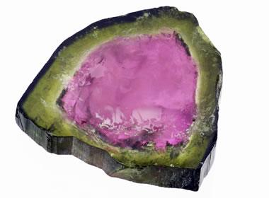 tourmaline crystal cross-section