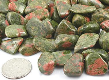 tumbled unakite