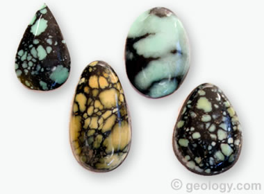 Variscite cabochons