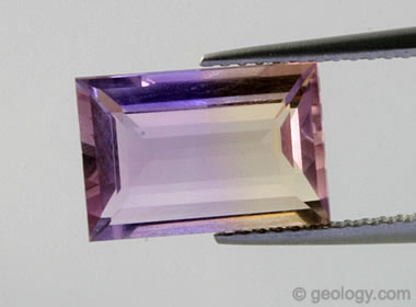 faceted ametrine