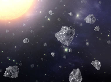 diamonds of forming planet earth