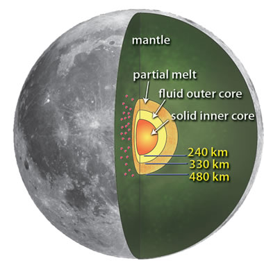 Moon's internal structure