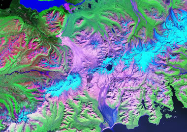 Landsat image of Novarupta