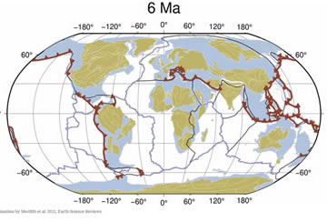 plate tectonics theory map