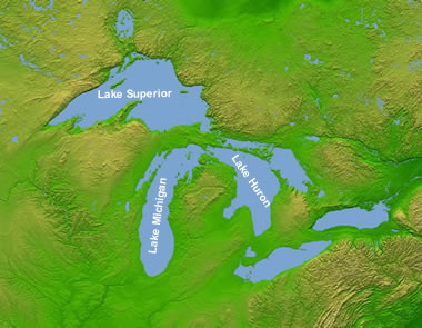 Lake Superior map