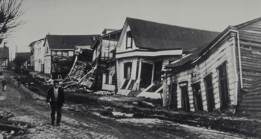 maior terremoto - danos em Valdivia