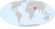 Largest landslide location map