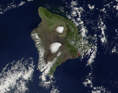 Mauna Kea satellite view