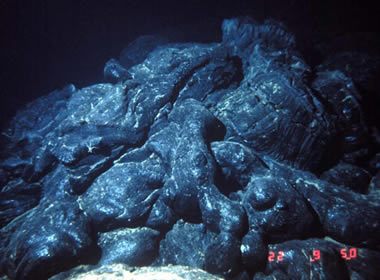 Sea floor pillow basalts