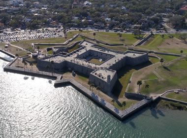 Castillo de San Marcos, a coquina fort