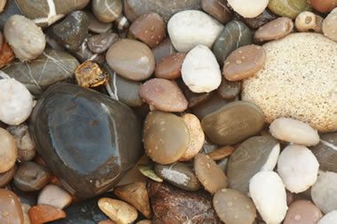 rounded pebbles